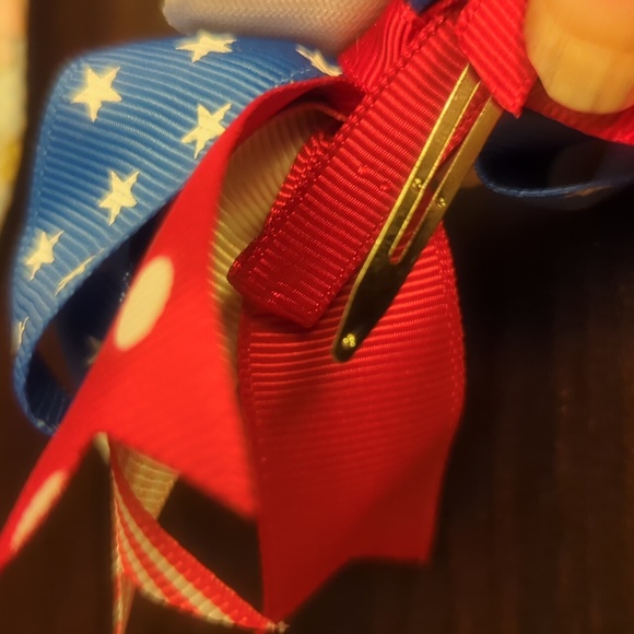 SILVER STAR 4TH OF JULY TWIST BOW - Picture 8 of 10